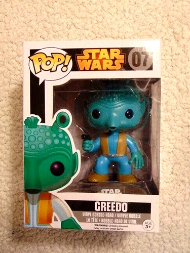 Funko Pop Greedo Star Wars #07 Vaulted Black Boxed Vinyl Figure