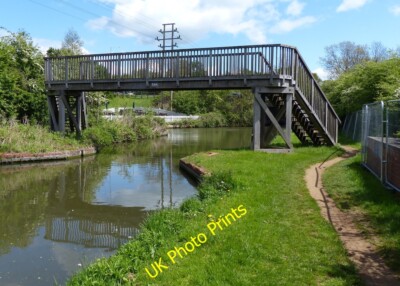 Photo 6x4 Bridge 53A: Brownsover Footbridge Rugby Crossing the Oxford Can c2015