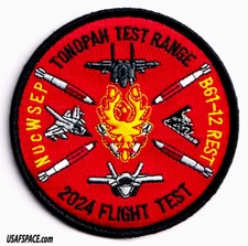 USAF TONOPAH TEST RANGE Nuclear Weapons-B61-12-2024 FLIGHT TEST -NUCWSEP-PATCH