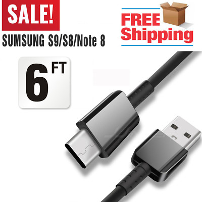 6FT USB C Cable Type C Type-C Fast Charger Cord For SAMSUNG Galaxy HUAWEI