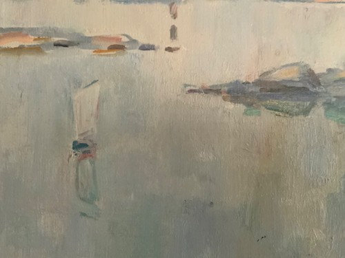 Vintage Impressionist SeaScape Oil on Canvas Signed E.Ollers (1888-1959) Framed - Picture 8 of 13
