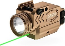 1000 Lumens Pistol Light Green Laser Combo, Aluminum Tactical Weapon Light with
