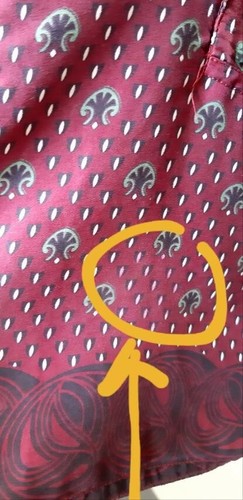 Vintage 80s GIANNI VERSACE Intimo Men Silk Pajamas Burgundy/Green Print Size 50 - Picture 16 of 16