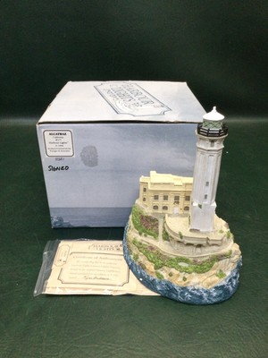 NIB Harbour Lights Lighthouse Alcatraz California #177 ~ Box & COA ~ 5981 Signed