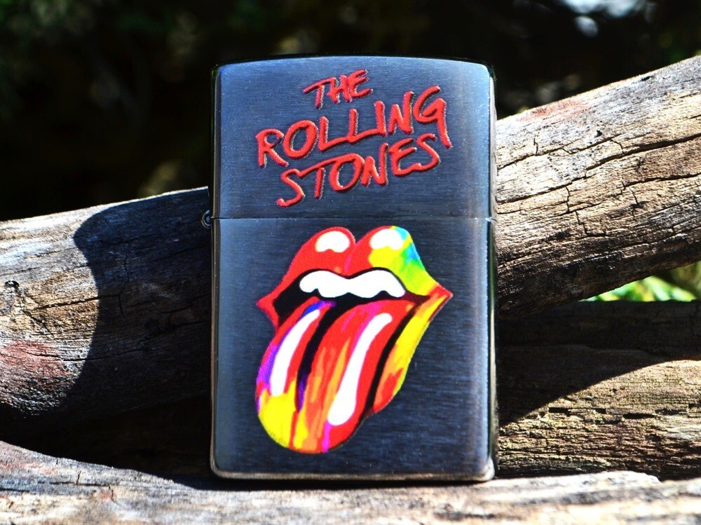 The Rolling Stones Rainbow Tongue Zippo Lighter - Mick Jagger