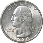 1934 Washington Quarter Insane TONE - Great Colors *5320