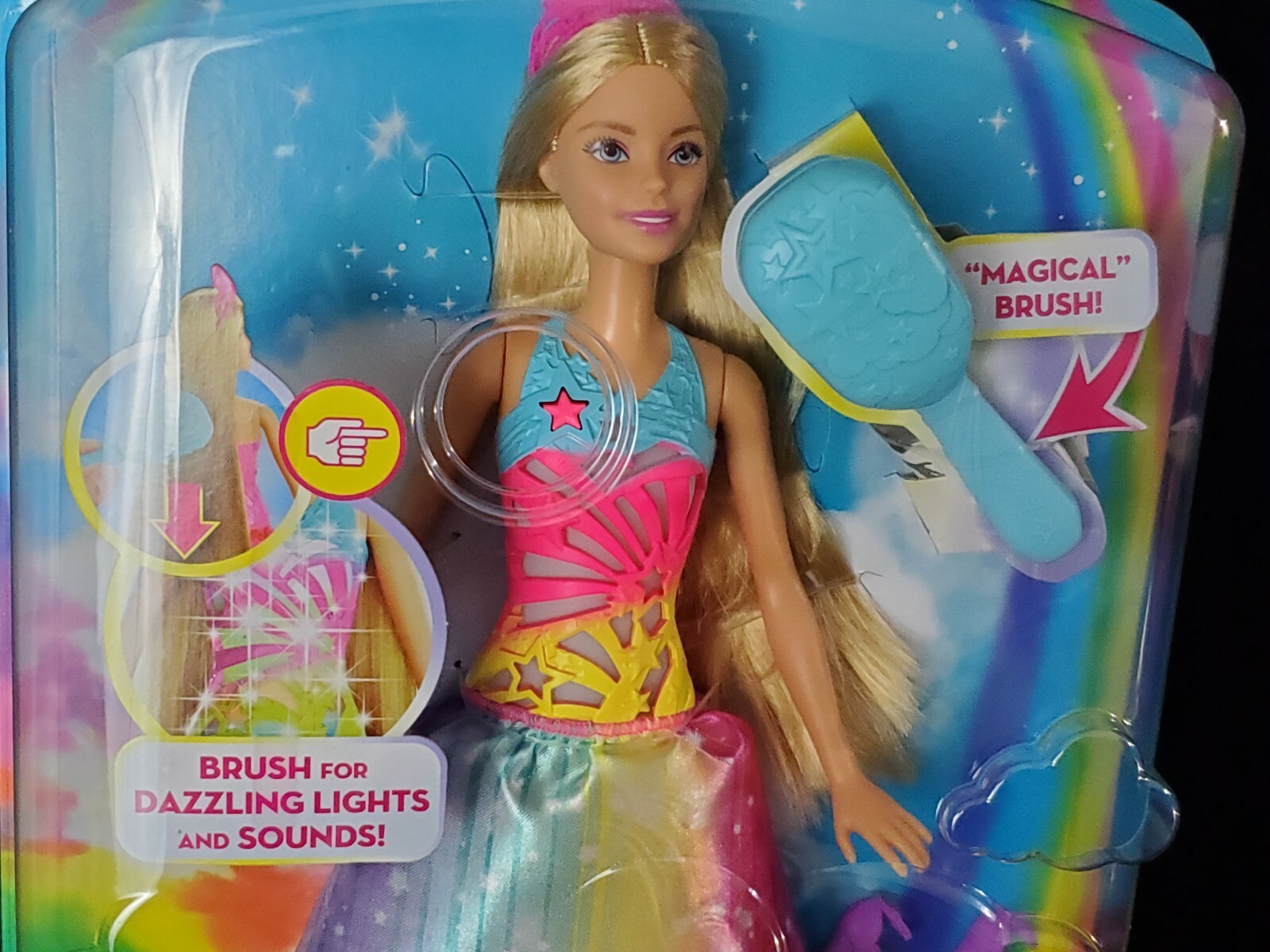 brush and sparkle barbie