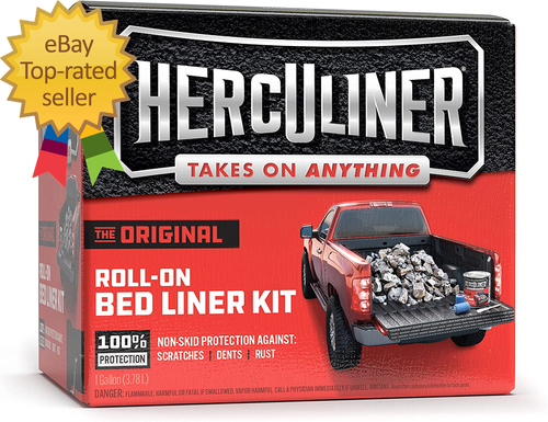 HCL1B8 Roll-On Bed Liner Kit,Black, 1 Gal. easy to use and handle - Picture 2 of 2