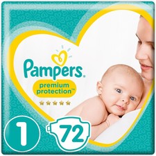 pampers premium protection size 1 72