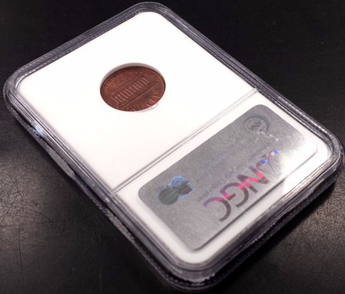 1969 S Lincoln Cent, Obv. Struck Thru, Late Capped Die, NGC Mint Error MS 64 RB! - Picture 5 of 6