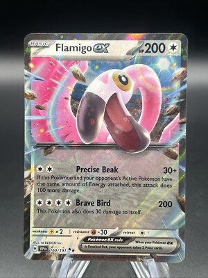 Flamigo ex 160/191 Double Rare Pokemon Surging Sparks SV8 NM | eBay