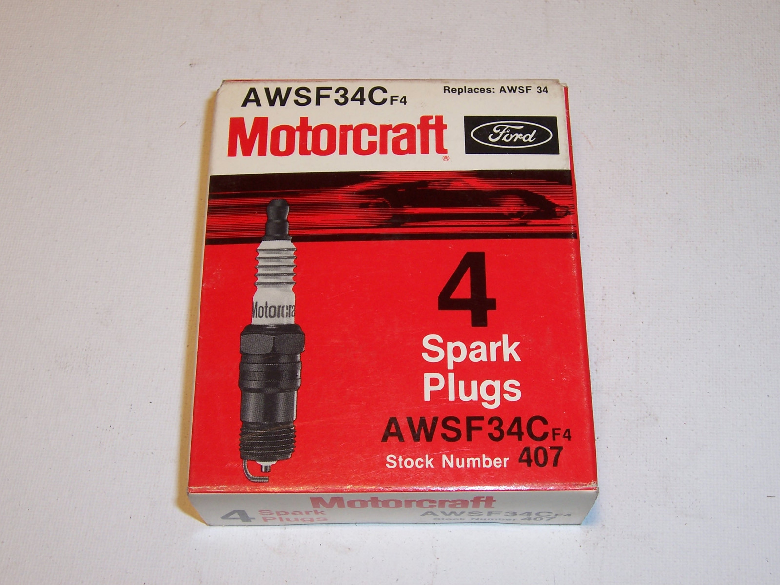 Motorcraft Ford AWSF34C Spark Plugs Qty. 4 NOS Free Shipping
