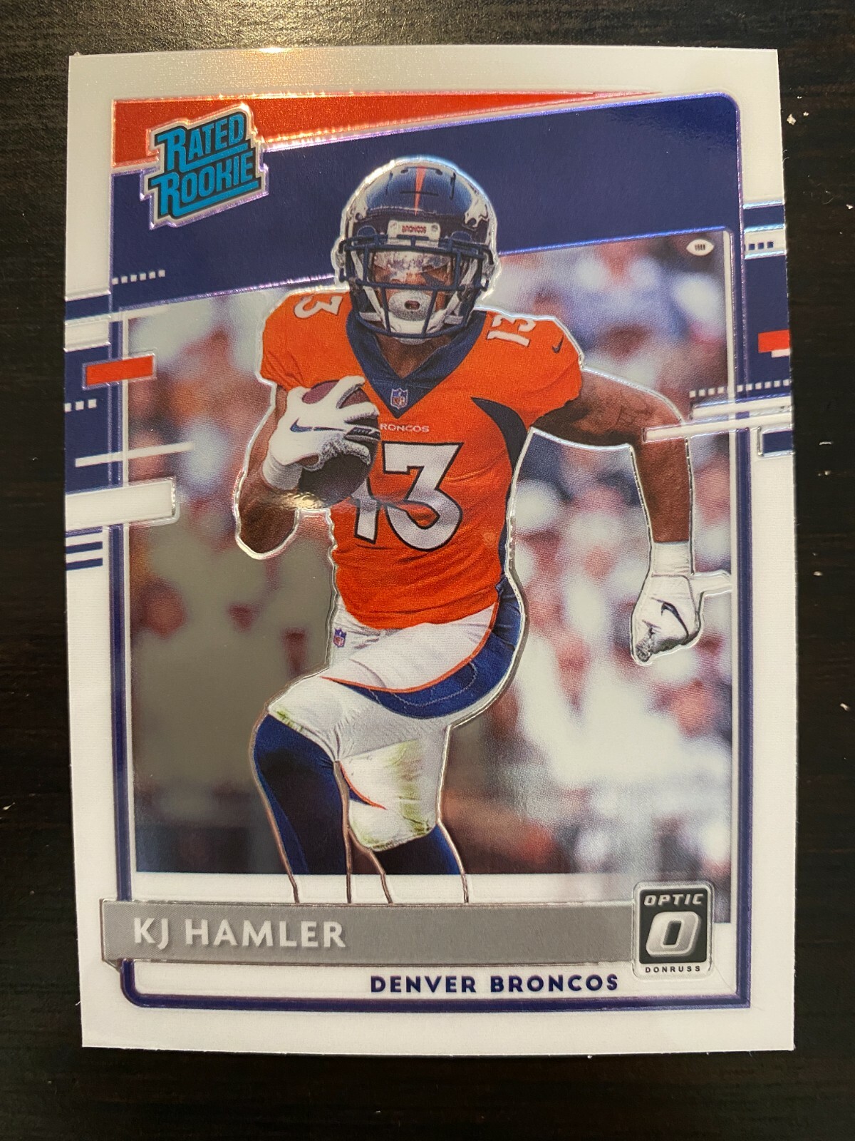 KJ HAMLER 2020 PANINI DONRUSS OPTIC ROOKIE RC #170 (BRONCOS)