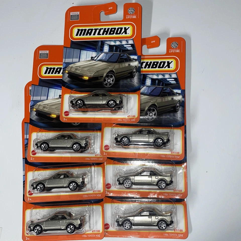 Toyota MR2 1984 Champagne #67 Mainline lote 7 Matchbox Foto 2 de 4