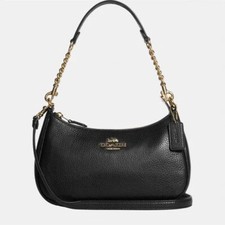 NWT Coach Teri Women Classic Shoulder Bag Bla...