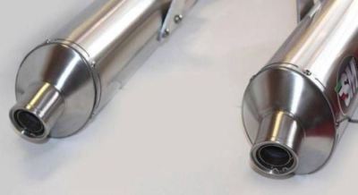 DUCATI ST2 ST3用　チタン＆アルミスリップオン Ducati ST2 / ST3 Silmotor Dual Exhaust System Slipon Oval