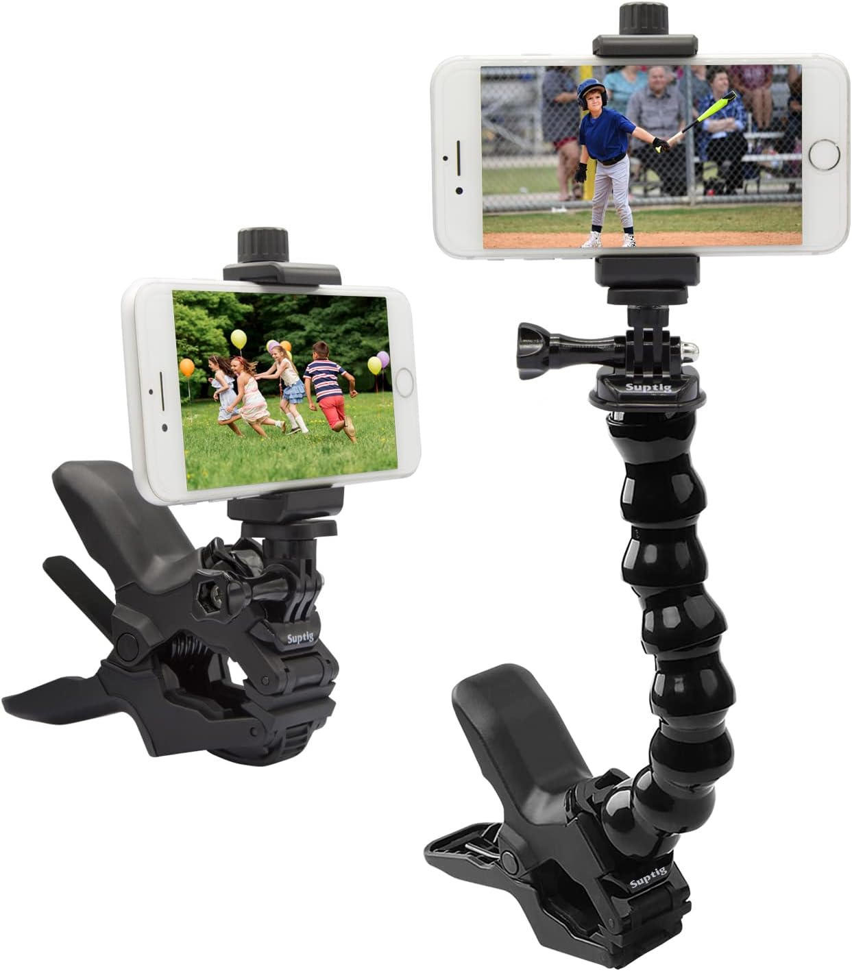 Adjustable Gooseneck Phone Holder Clamp for 4-7
