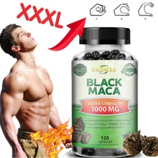 Black Maca Extract 4:1 Strong Natural male sexual health 1000mg 30-120 Capsules