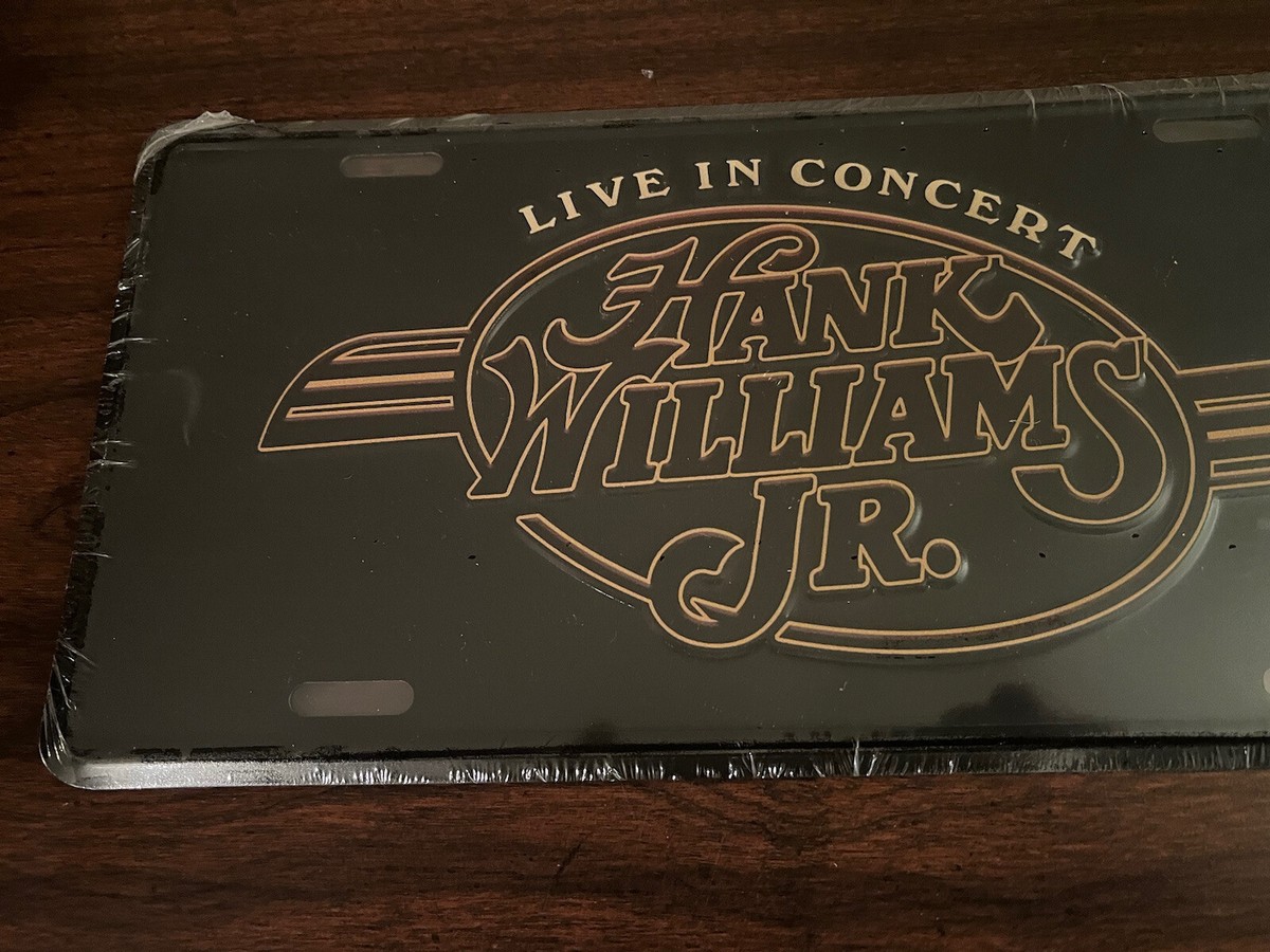 Hank Williams Jr. Vintage Concert Tour Metal License Plate | eBay