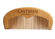 Handcrafted Natural Fine Tooth Wooden Men's Beard Comb