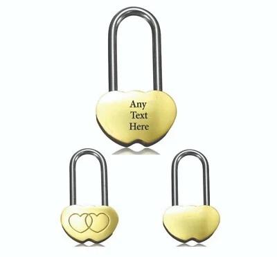 MAMA PRINT Engraved Love Lock Padlock wedding boyfriend anniversary bridge couple gift