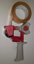 2" Inch Portable Packaging Tape Gun Dispenser with 1 Roll 55yd Tan Tape