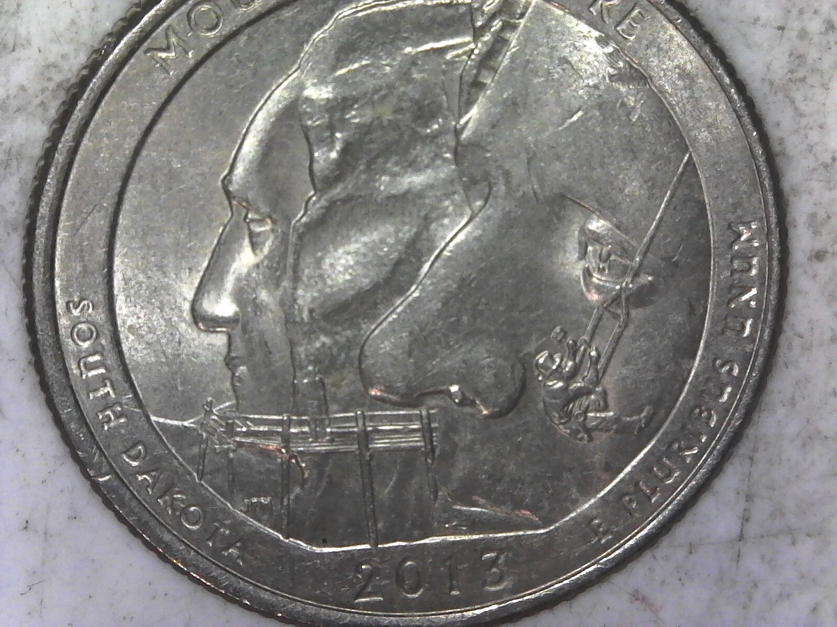 2013 P Die Chip Error Mount Rushmore Quarter | eBay