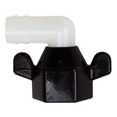 SHURflo 244-3926, Wingnut Swivel Elbow Adapter 1/2''-14 NTP Female x 1/2'' Barb