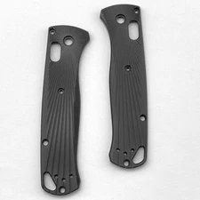 2x New Premium Brushed Scales Knife Accessory Aluminum For Benchmade Bugout 535