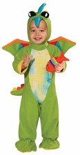 Boys Green Dinosaur Costume Infant Childs Baby Halloween 6-12 12-18M Kids NEW