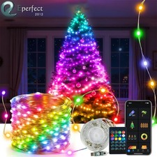 33ft 100LED Christmas Lights Waterproof Smart Fairy String Light Color Changing