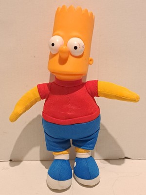 The Simpsons Bart Plüsch mit weichem Stoffkörper und hart geformtem Kopf 