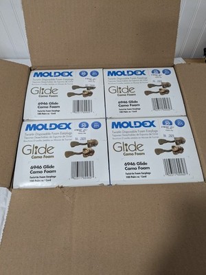 MOLDEX Camo Earplugs Foam Push-In Corded Qty 400 (Exp 06/28) 6946