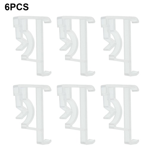 6PCS Valance Clips 2 Inch Clear Blind Clips For Blind Valance Curtain Clips - Imagen 5 de 13