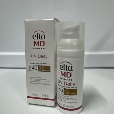 Elta MD Tinted UV Daily Broad Spectrum SPF 40 1.7oz 48g EXP 10/2026 New In Box