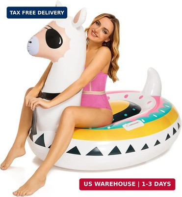 Triumpeek Inflatable Llama Pool Float, 51'' Fiesta Alpaca Pool Floaties, Novelty