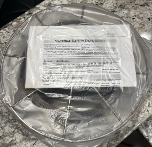 Thyssen Bohler E71T-1 Flux Core Welding Wire .045 1.2mm Partial Spool 11.8 lb
