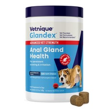 Glandex Anal Gland Soft Chew Treats with Pumpkin for Dogs Digestive Enzymes, ...