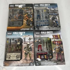 Lot Of 4- Mega Construx Call of Duty Crates- Desert, Armored, Firebreak, Navy