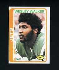 Wesley Walker 1978 Topps RC - NY Jets #327 NM