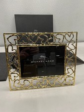 NEW IN BOX MICHAEL ARAM HEART PHOTO FRAME - GOLD 5