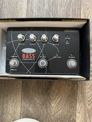 Fishman Fission Bass Powerchord FX Digital Overdrive Noise Gate Pedal for Bass