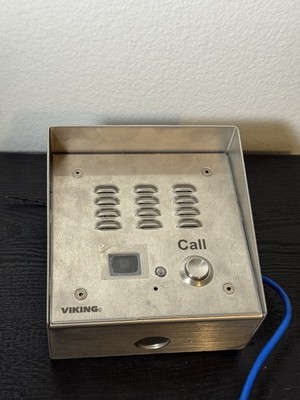 Viking E-35-IP Intercom Station Stainless Steel Callbox W Color Video + VE-5x5SS