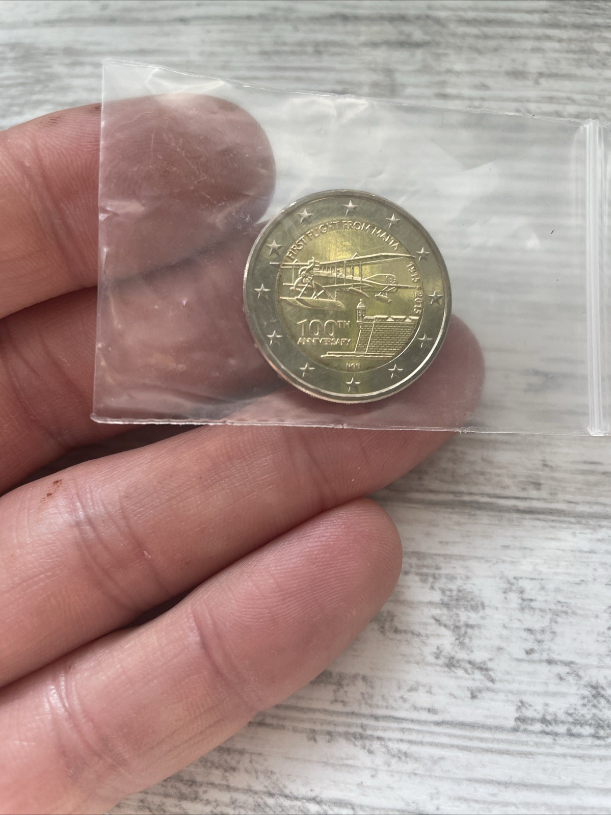 2 Euros Malte 2015 Premier Vol UNC 