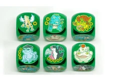 Amanda Lapalme Manamoon Yugioh Frog Metal Dice x1 Green Brand New