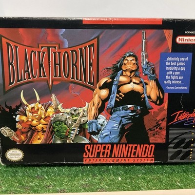 Blackthorne Super Nintendo SNES Complete in Box Game Used Cartridge VG Condition
