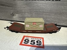 Hornby R.6130 BR Lowmac wagon, JPC Machinery Load. 00 OO Gauge