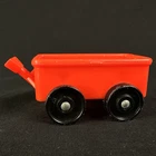 Vtg Little People Red Wagon w/ Handle for Sesame Street Clubhouse Fisher Price