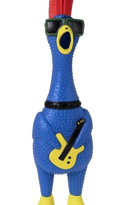 Rock N' Roll Chicken Ja-Ru Squawkin' Chik'N Noise Maker Guitar Squeak GAG GIFT 