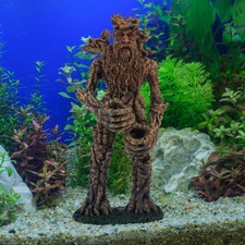 Simulated Tree Demon Ornaments Fish Tank Sculpture Man Aquarium Tall Trunk  